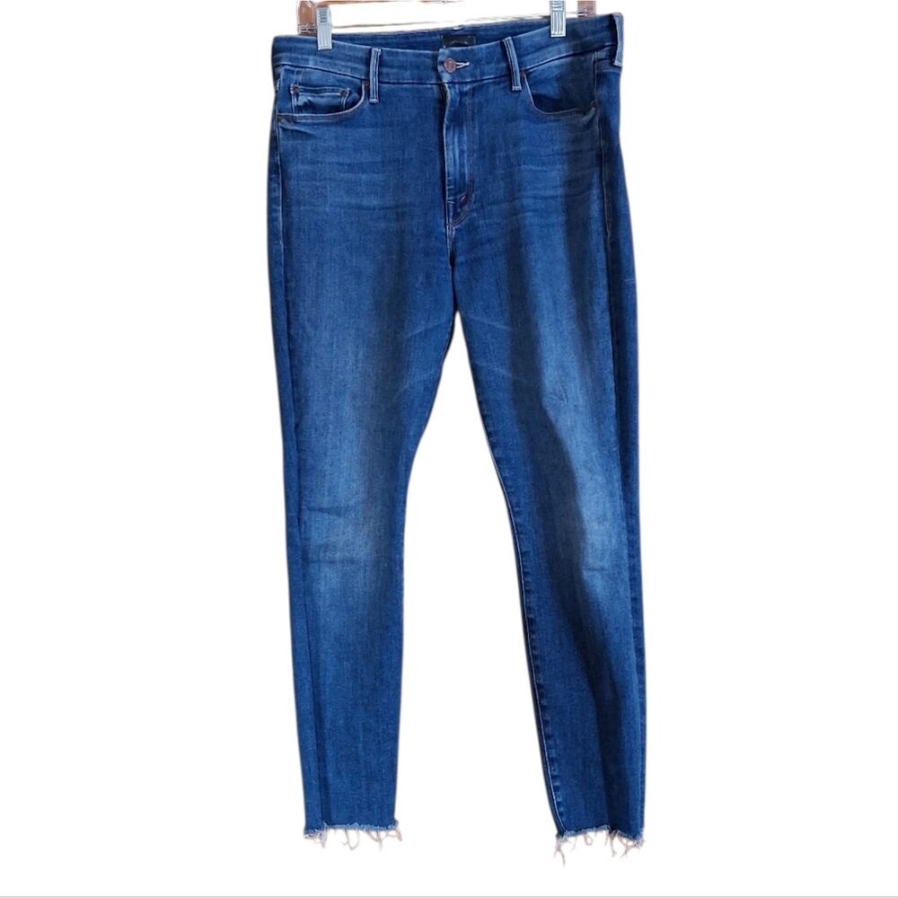 Mother The Looker Ankle Fray Jeans Size 31